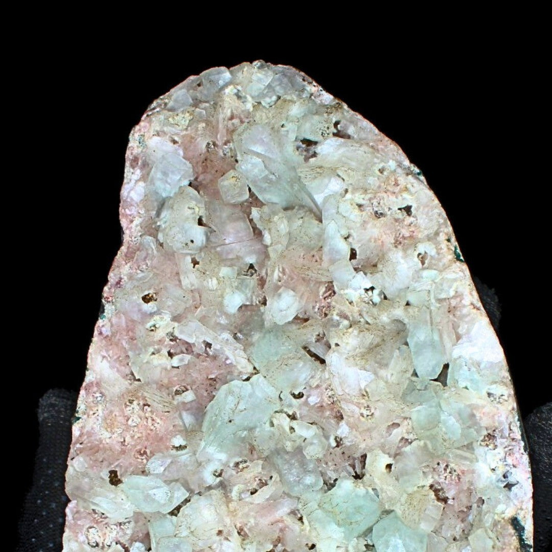 885g Green Apophyllite with Heulandite Rare Indian Zeolite Mineral Specimen