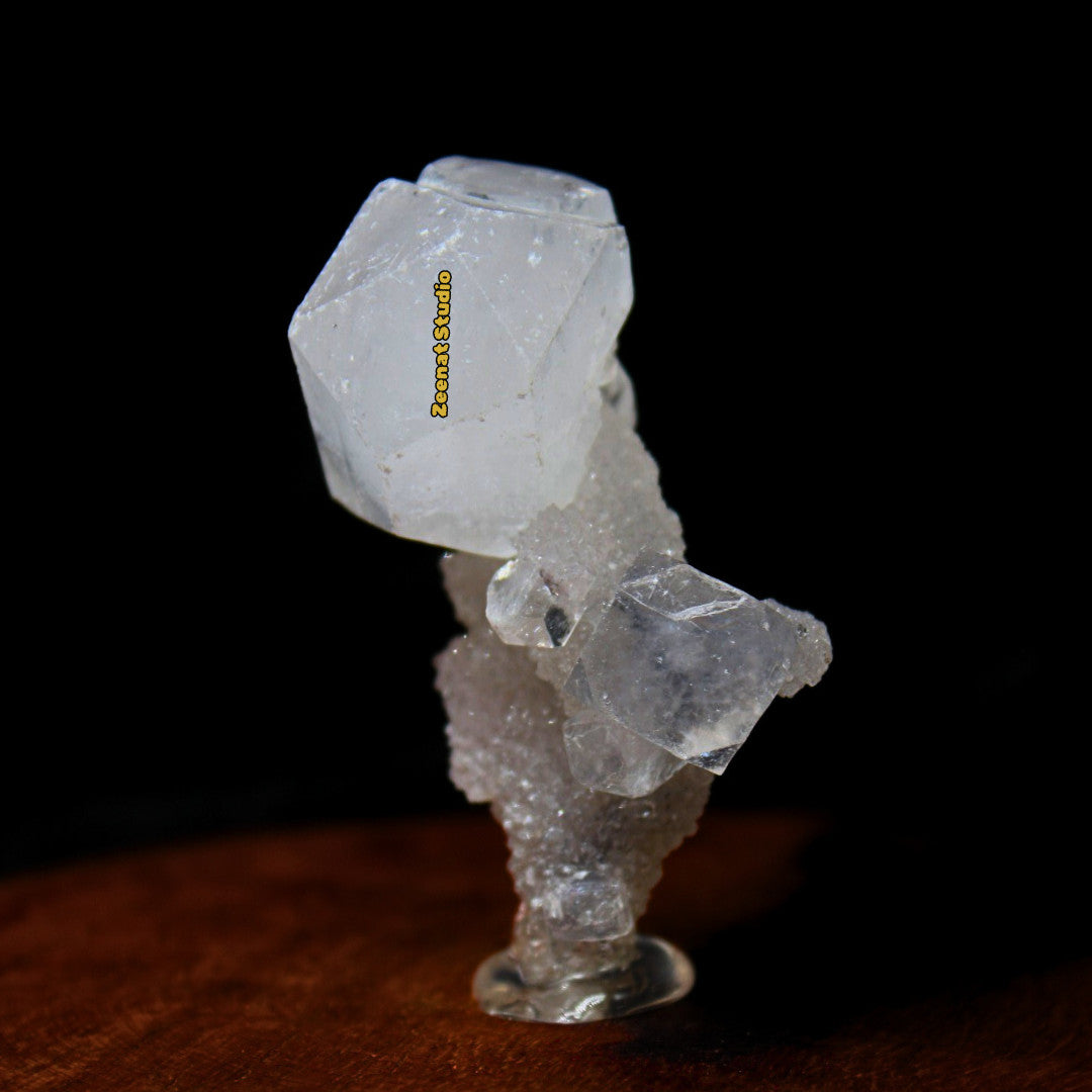 Unusual Apophyllite Crystal Cluster 6cm 180g Shiny Luster Tower Mineral Specimen