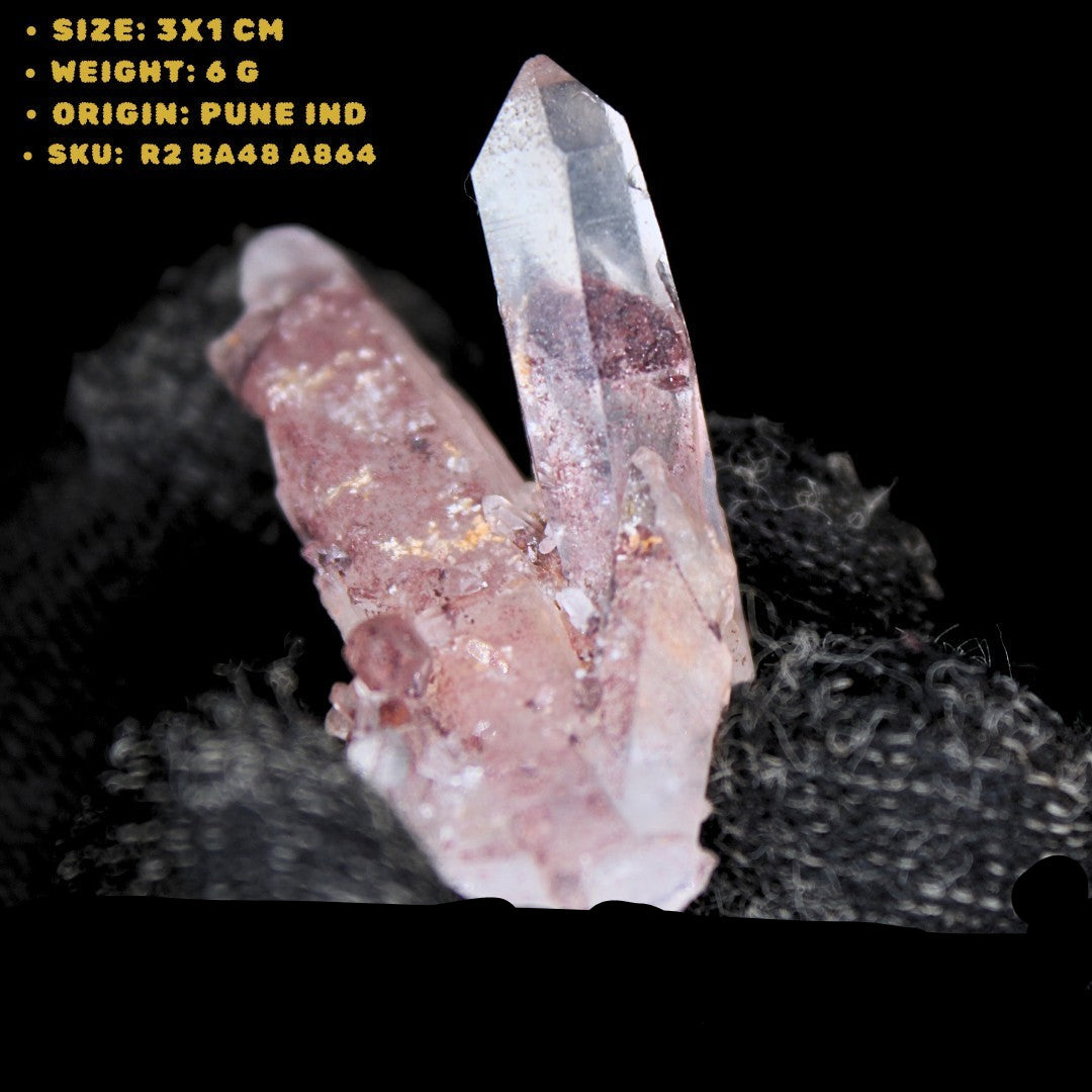 Mini Phantom Quartz Crystal 6g Rare Terminated Point Mineral Specimen