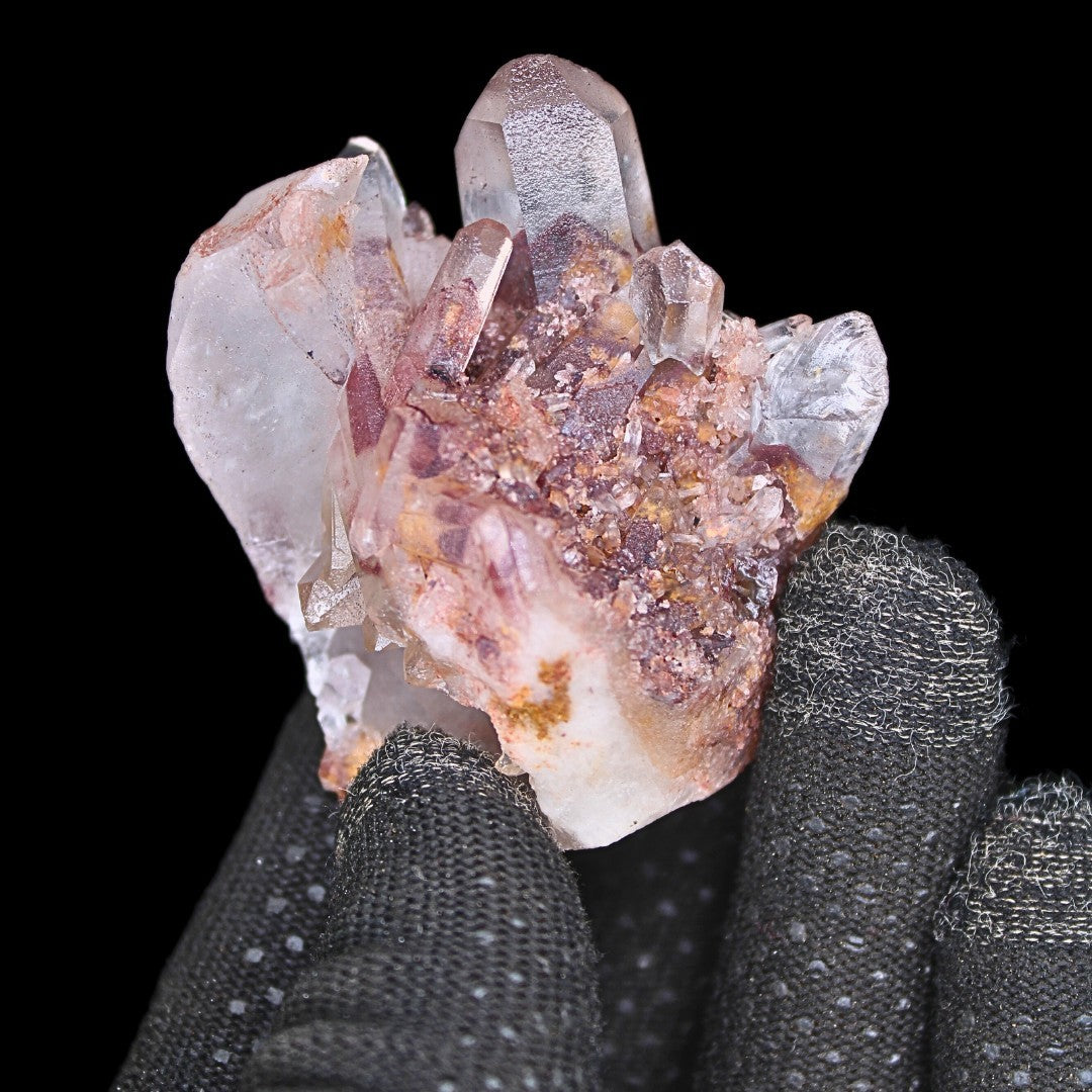 Natural Phantom Clear Quartz 86g Polished Point Cluster Crystal India