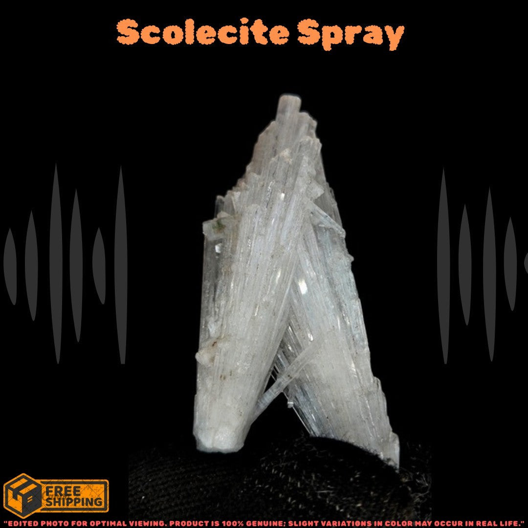 Scolecite Healing Cluster 20g Peace Meditation Zeolite Crystal India