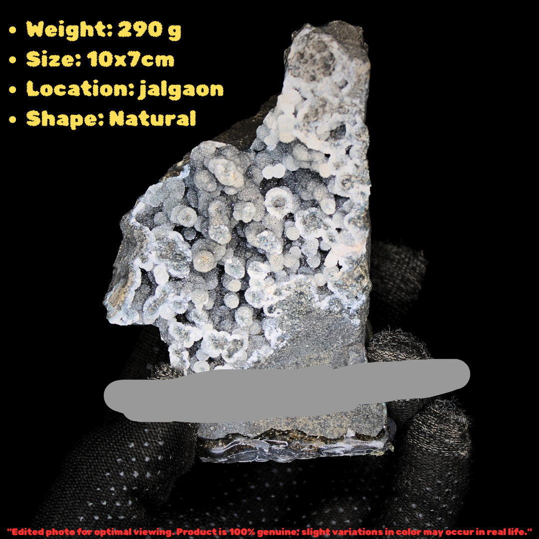 Rare Coral Chalcedony Crystal 290g Botryoidal Mineral Specimen India