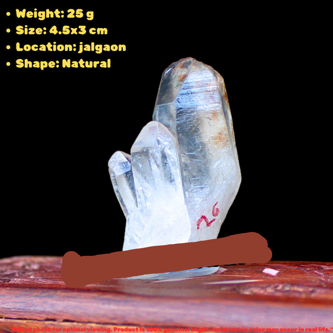 Himalayan Clear Quartz Cluster 25g 5x4x3cm Raw Crystal Energy Healing Stone