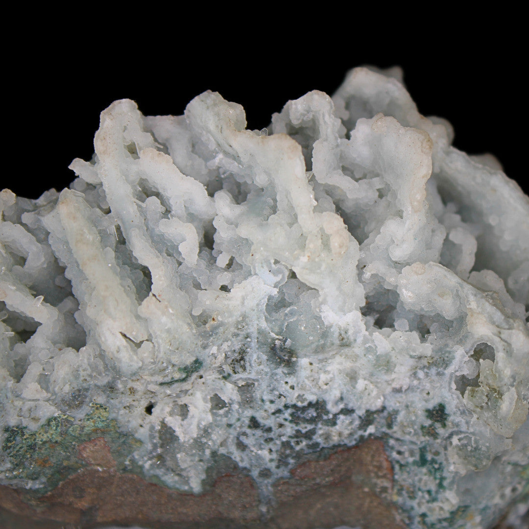 Rare Coral Chalcedony 108g Mineral Specimen India Zeolite Formation