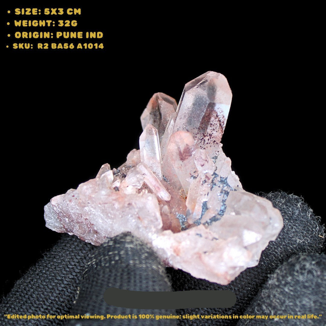 Natural Phantom Clear Quartz Crystal 32g 5x3 cm Unique Healing Stone for Energy