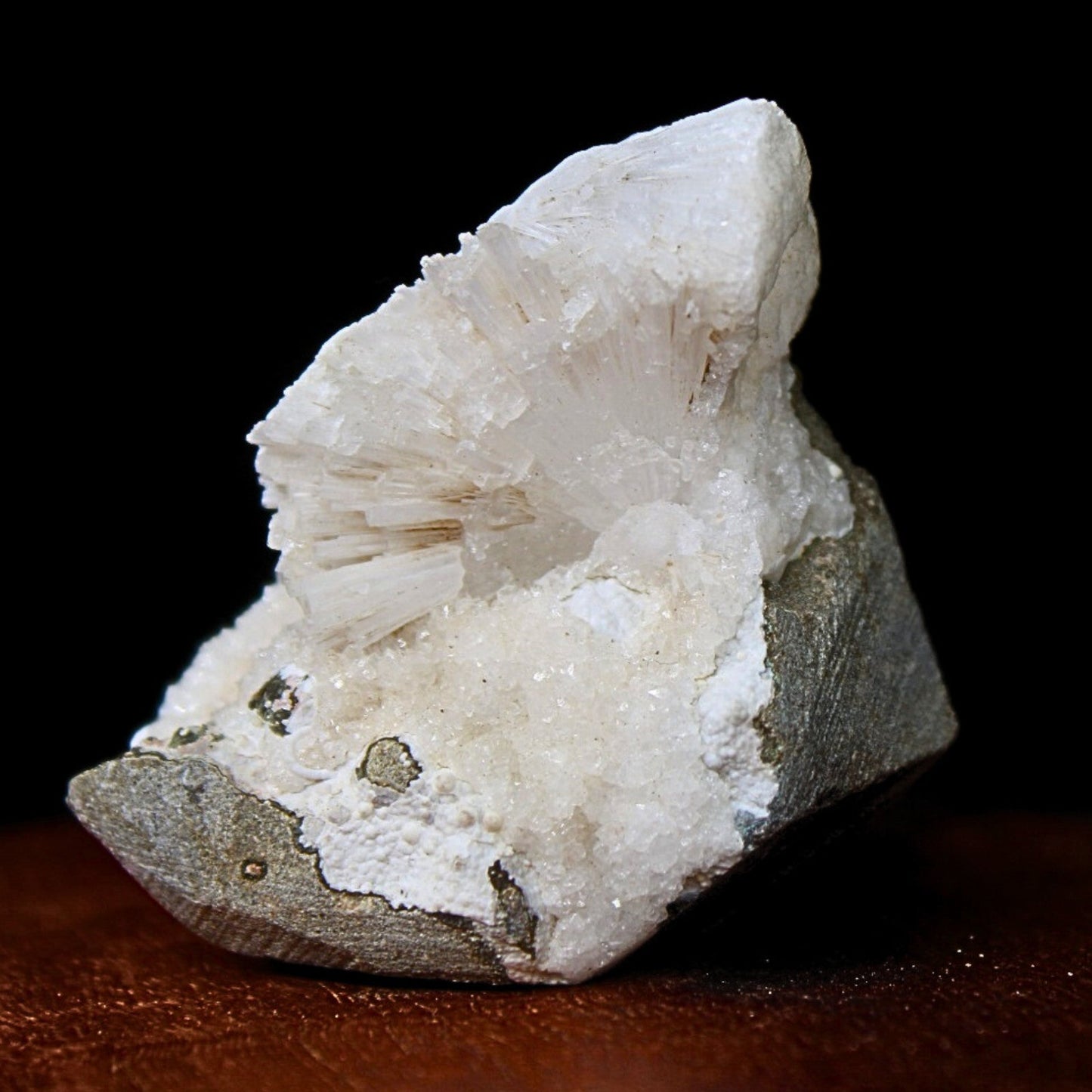 Scolecite Geode 60g 6x4cm Natural White Crystal for Meditation Healing
