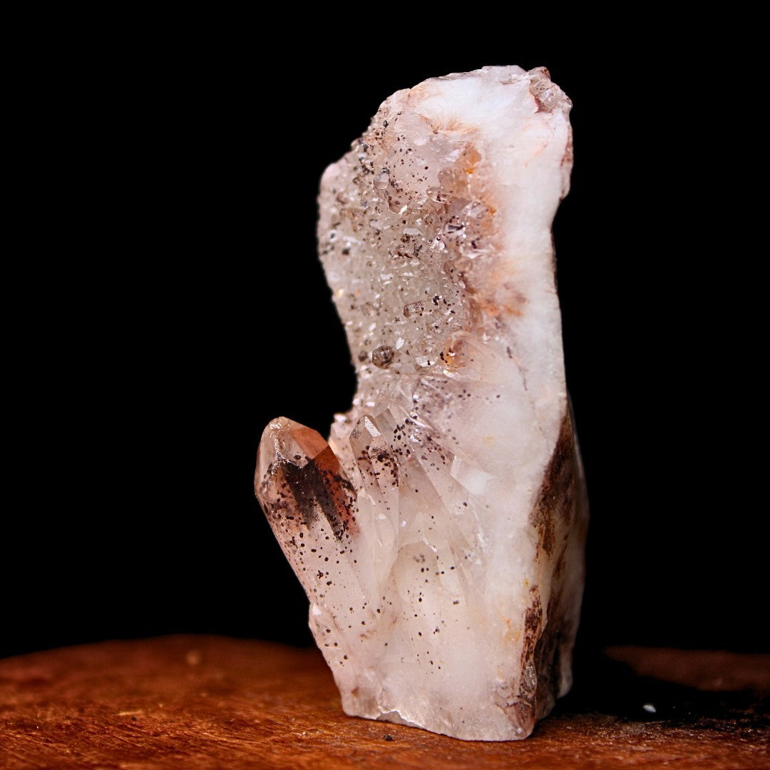 Phantom Quartz Crystal Cluster 75g 6x3 cm Natural Healing Stone from India