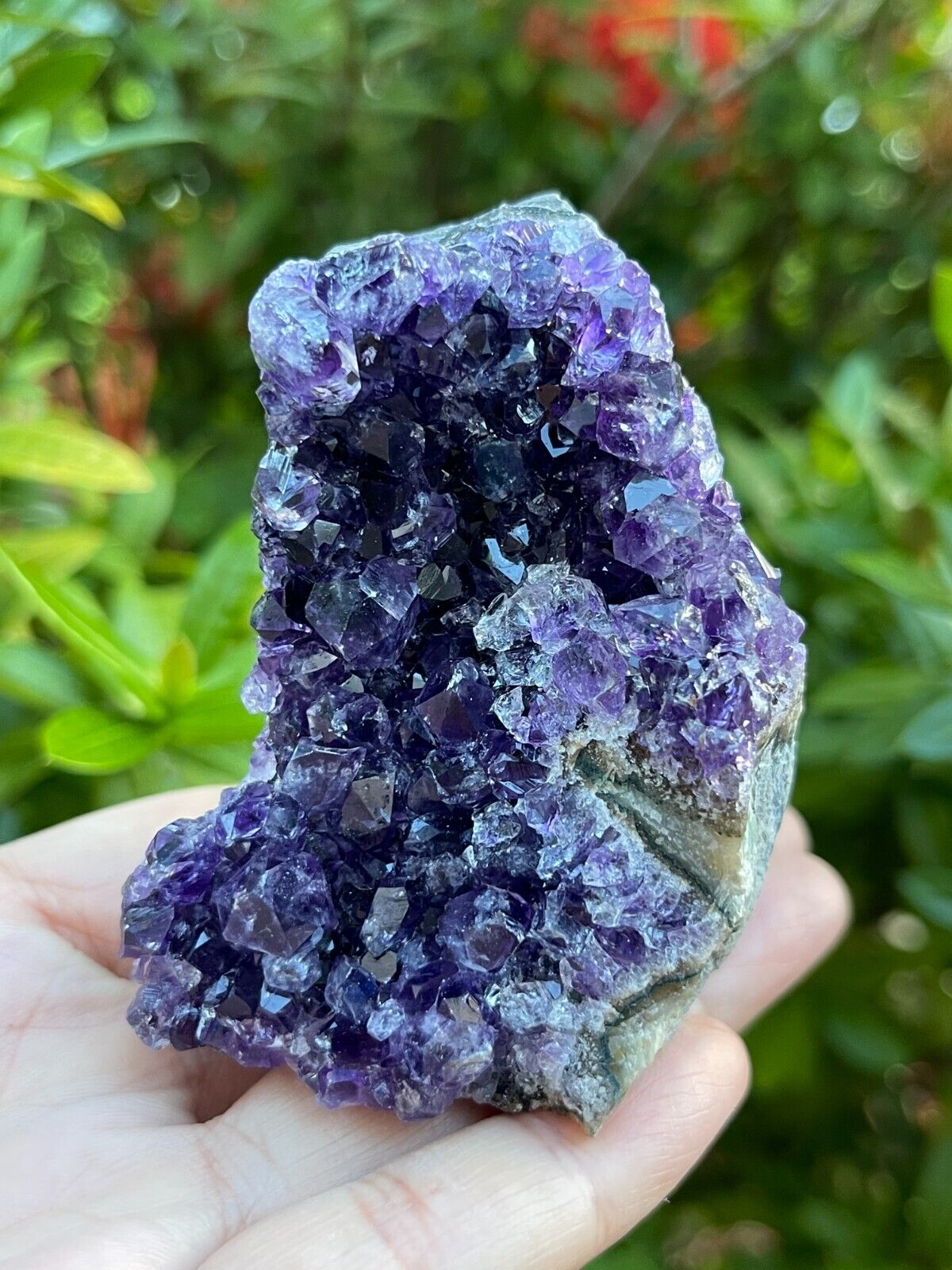 Small Uruguayan Deep Purple Amethyst Cluster, Amethyst Geode, Wholesale Bulk Lot