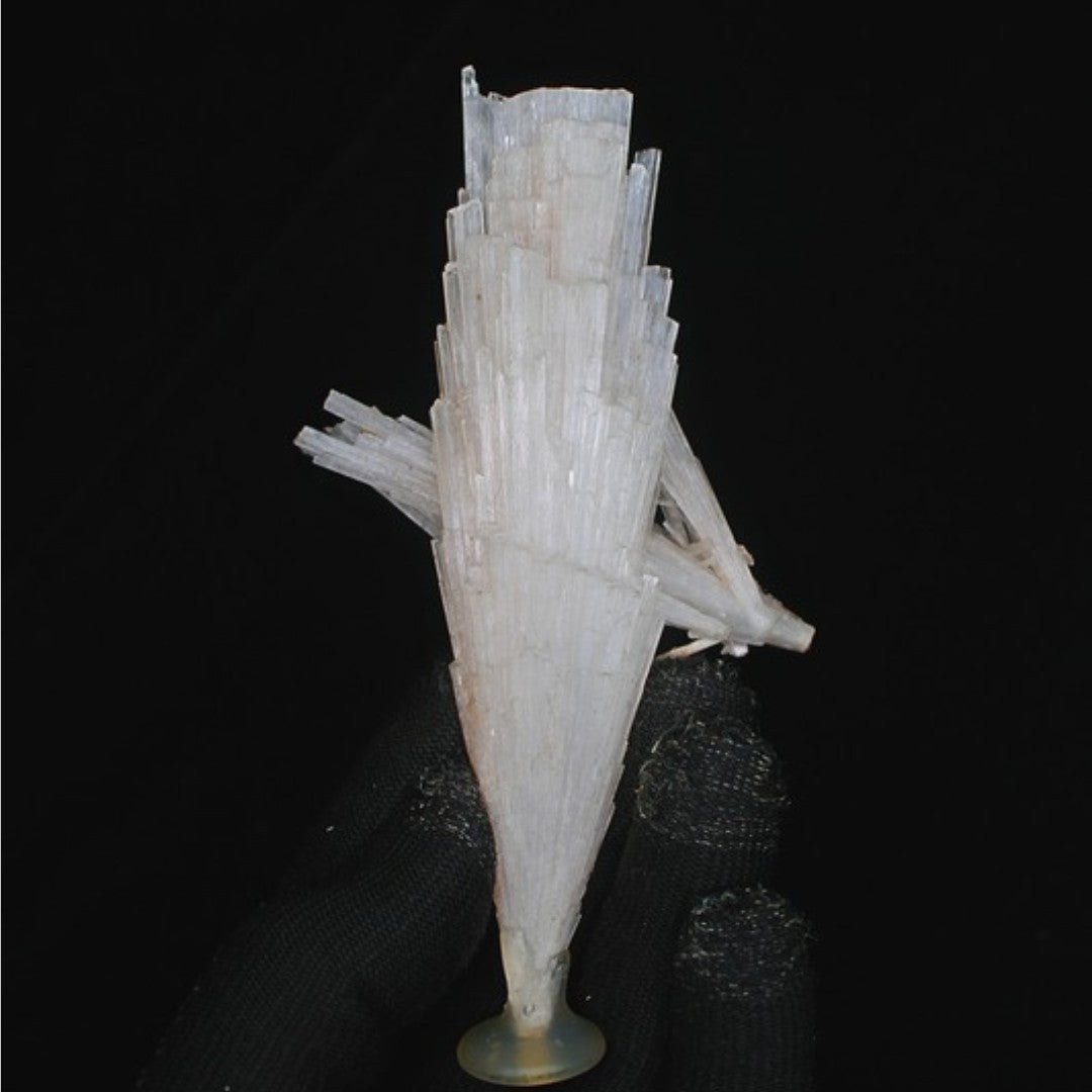 Natural Scolecite Cluster 70g White Zeolite Crystal Mineral from India