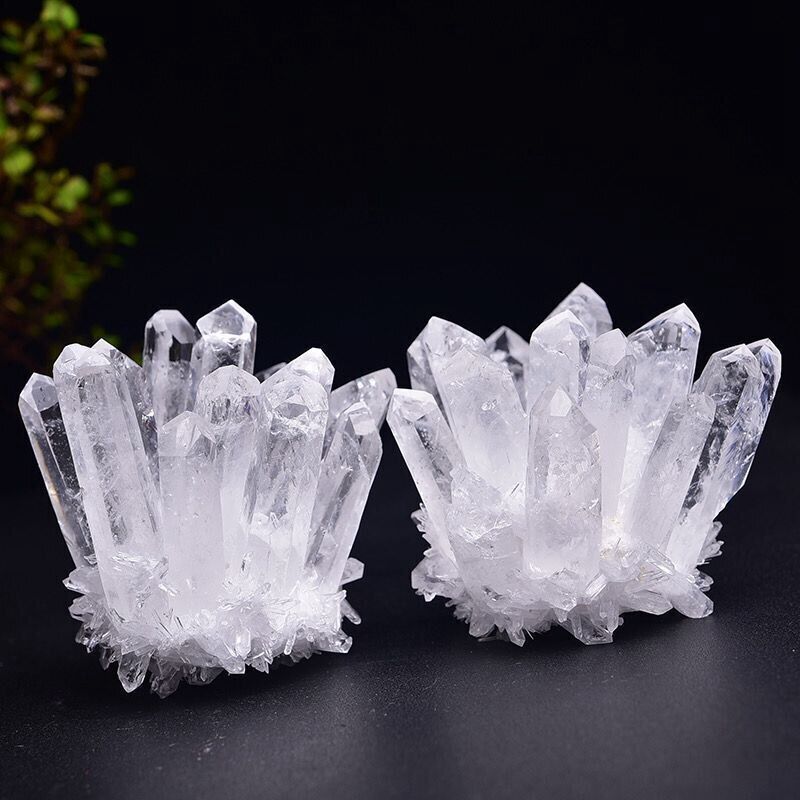 150g AAA Natural White Clear Quartz Cluster Crystal Point Healing Reiki Specimen