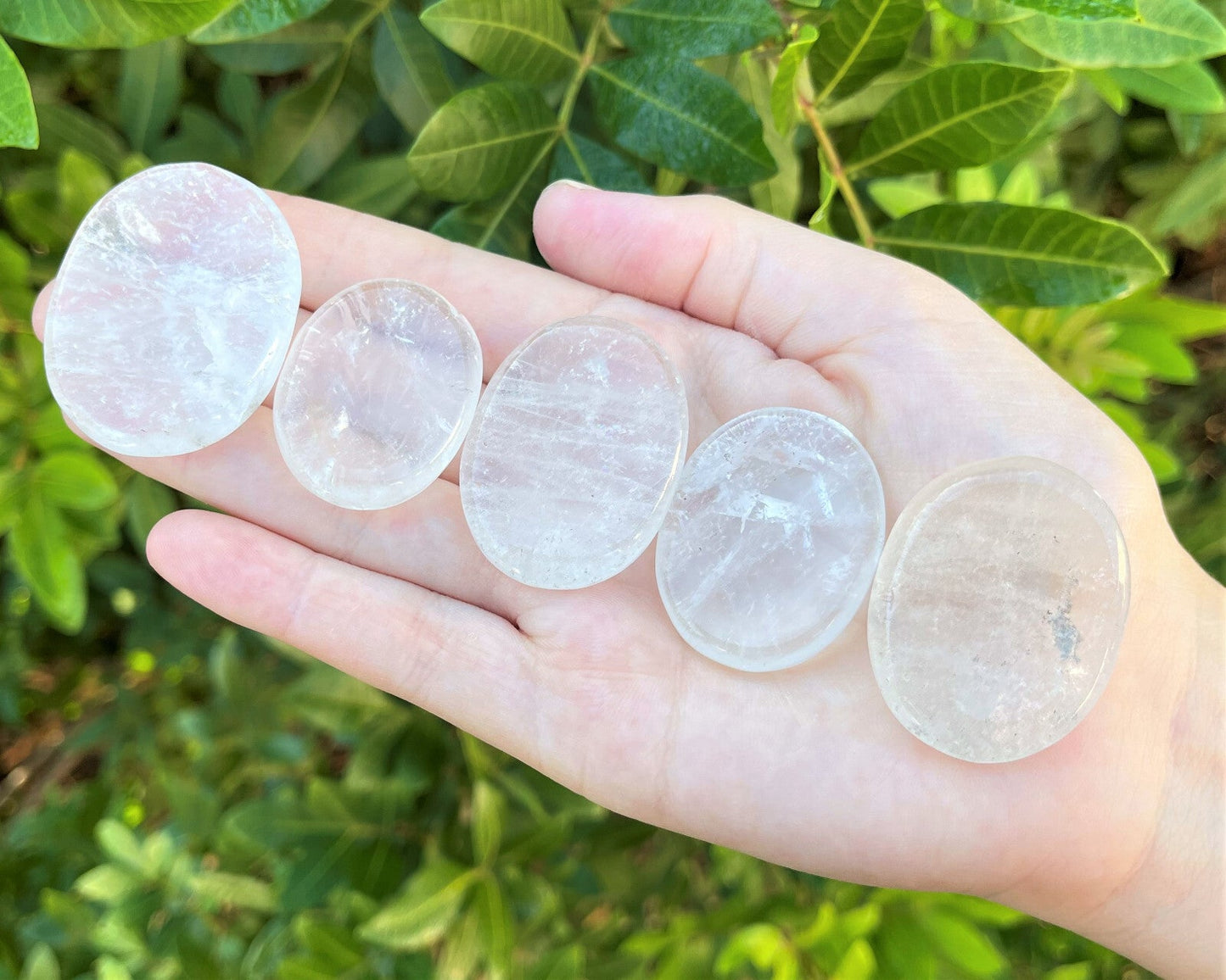 Natural Crystal Worry Stone: Choose Gemstone (Crystal Healing Pocket Stone)