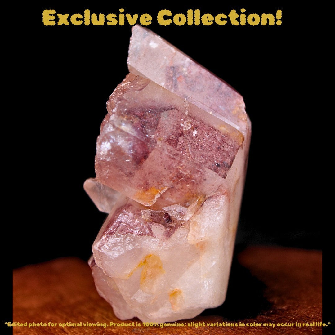 Phantom Quartz Cluster 83g 6x4 cm Rare Crystal with Inner Growth Lines