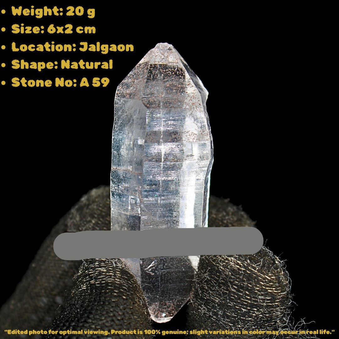 Clear Himalayan Quartz Crystal 20g Terminated Point Mineral Specimen