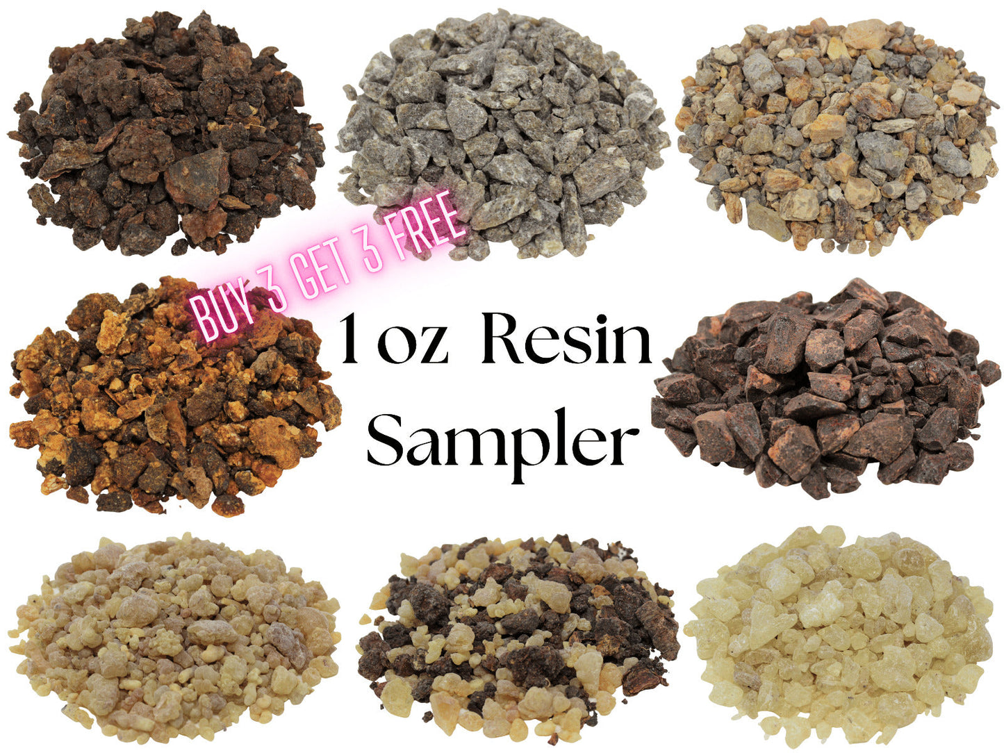 1 oz Packs Granular Resin Incense: Choose Your Scent BUY 3 GET 3 FREE!
