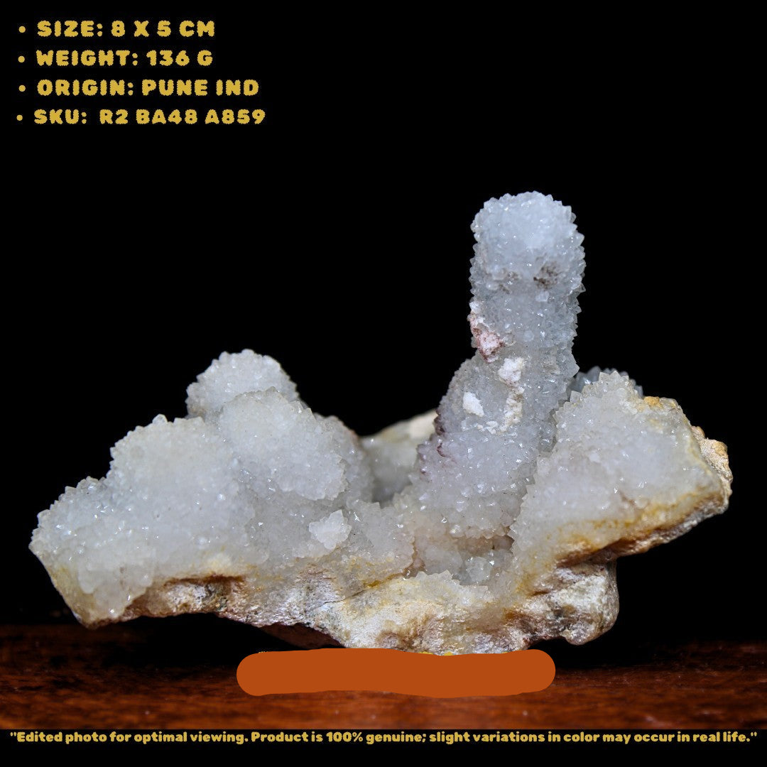 Natural Rainbow Quartz 136g Crystal Cluster Iridescent Mineral 8x5 cm