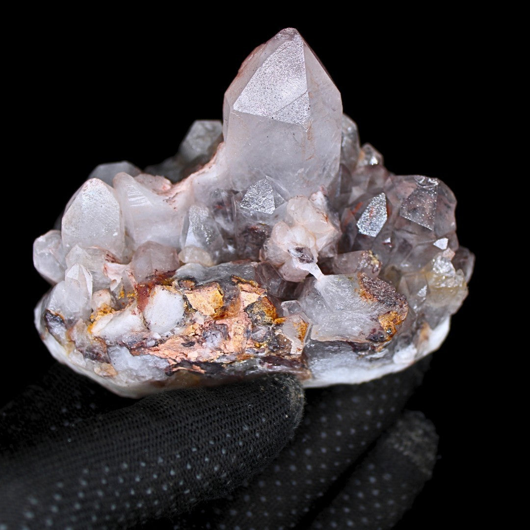 Natural Phantom Quartz Cluster 410g Healing Crystal Raw Stone India 10x6 cm
