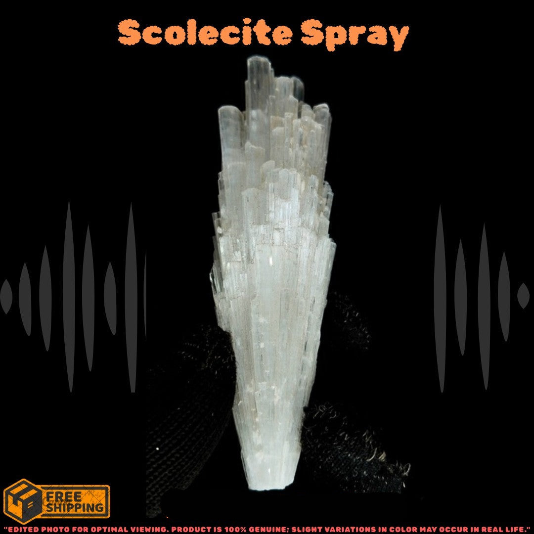 Rare Scolecite Cluster White Zeolite 30g Crystal Mineral Healing Stone India