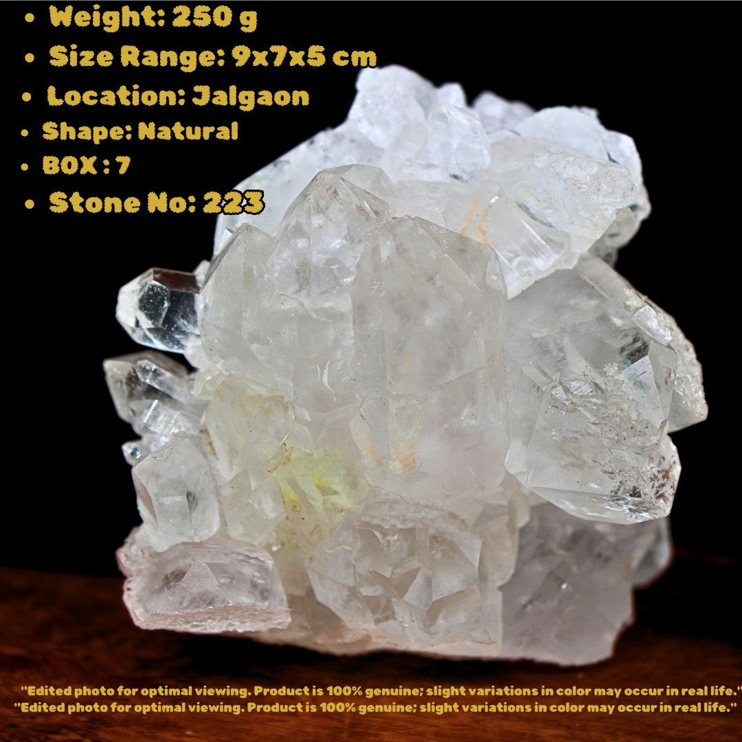 Quartz Healing Cluster 250g Crystal Stone Reiki Meditation Energy Cleansing