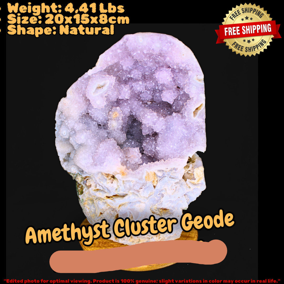 Clearance Amethyst Cut Base Crystal Geodes - Natural Quartz Cluster Specimens