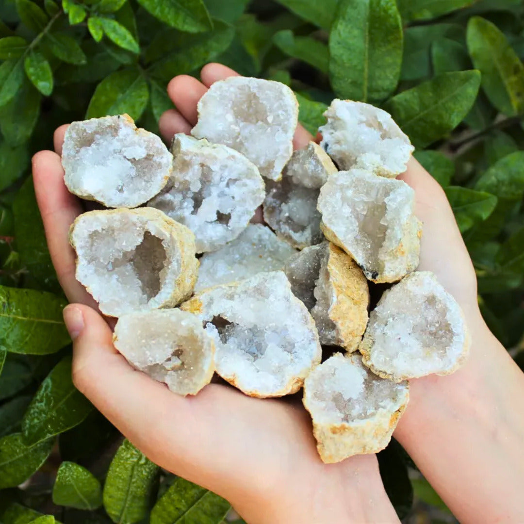 Jumbo Break Geodes Wholesale Lots Opened Indian Crystals Gift Box (5 - 8 Pcs)