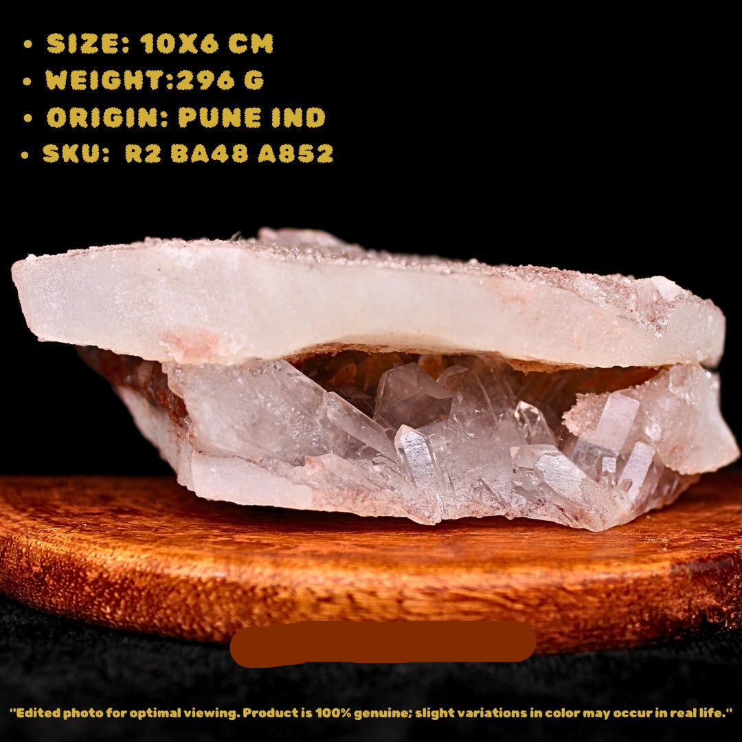 Rare Phantom Quartz 296g Mineral Specimen Crystal India 10x6cm