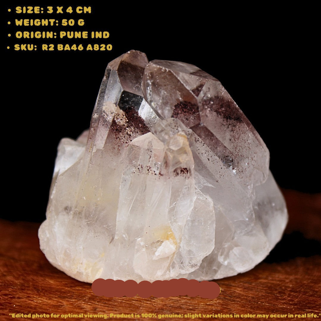 Phantom Clear Quartz 50g 3x4cm | Rare Growth Layers Natural Crystal Specimen