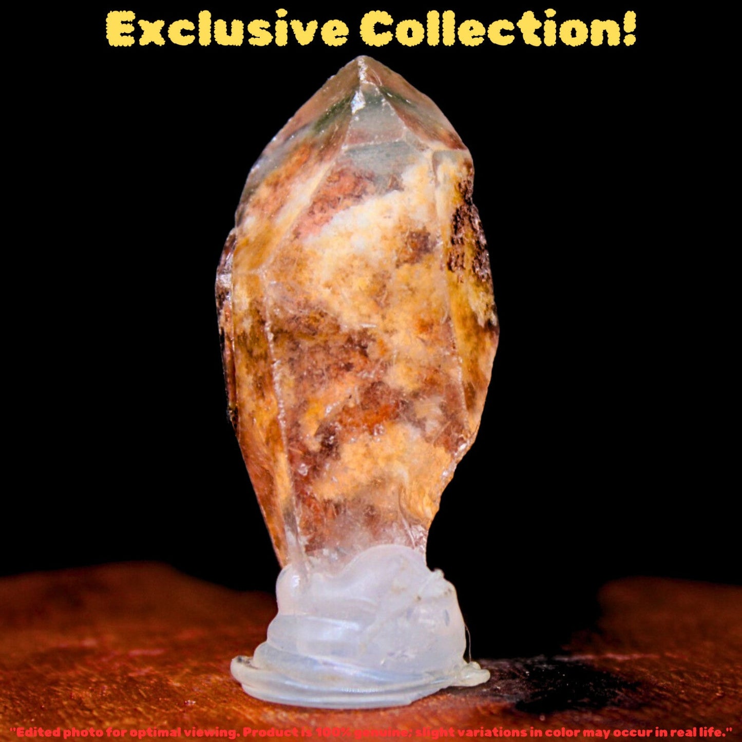 Himalayan Chlorite Quartz 20g 5x2cm β Rare red Phantom Crystal Mineral