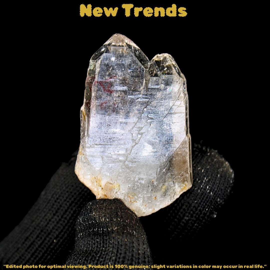 Rare Clear Quartz Crystal Cluster 16g 5x2.5 cm Natural Mineral Specimen