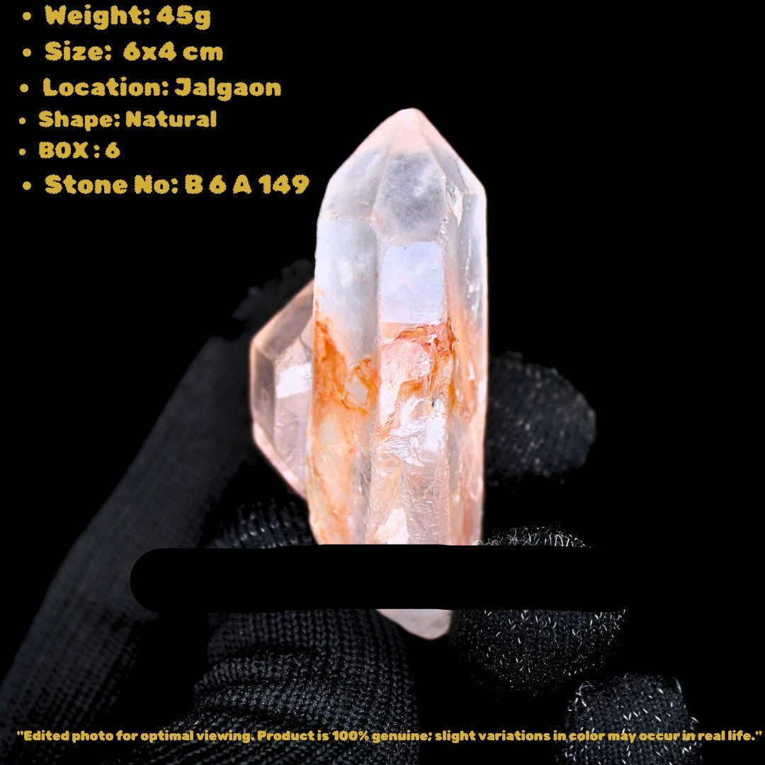 Phantom Quartz Healing Cluster 45g Meditation Energy Stone 6x4 cm