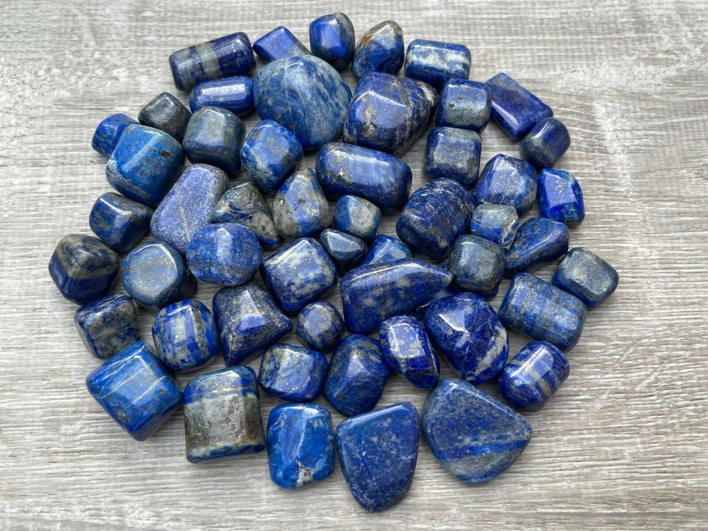 Grade A++ Lapis Lazuli Tumbled Stone, 0.65-1.5 Inch Lapis Crystal,Wholesale Bulk