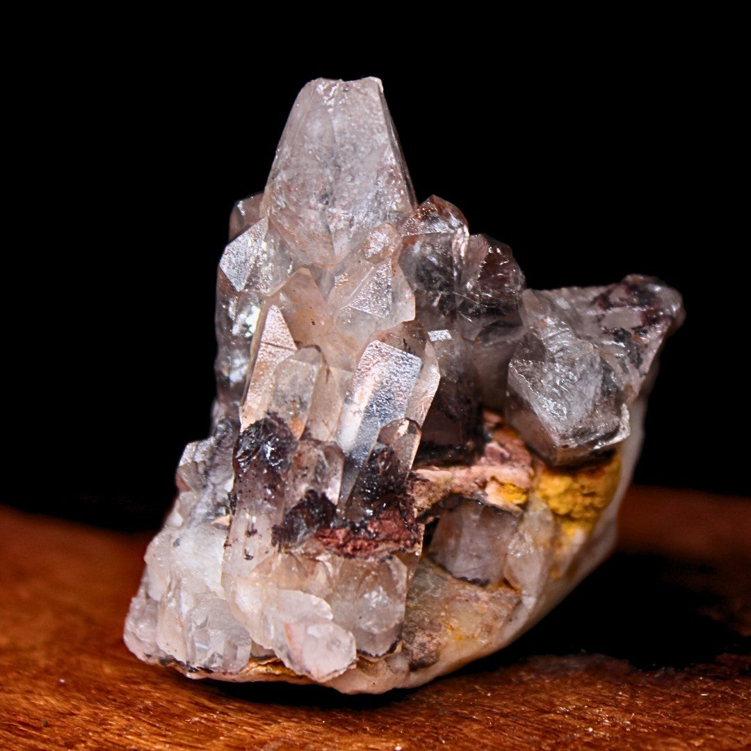 Natural Phantom Clear Quartz Cluster 60g 5x5 cm Raw Healing Crystal