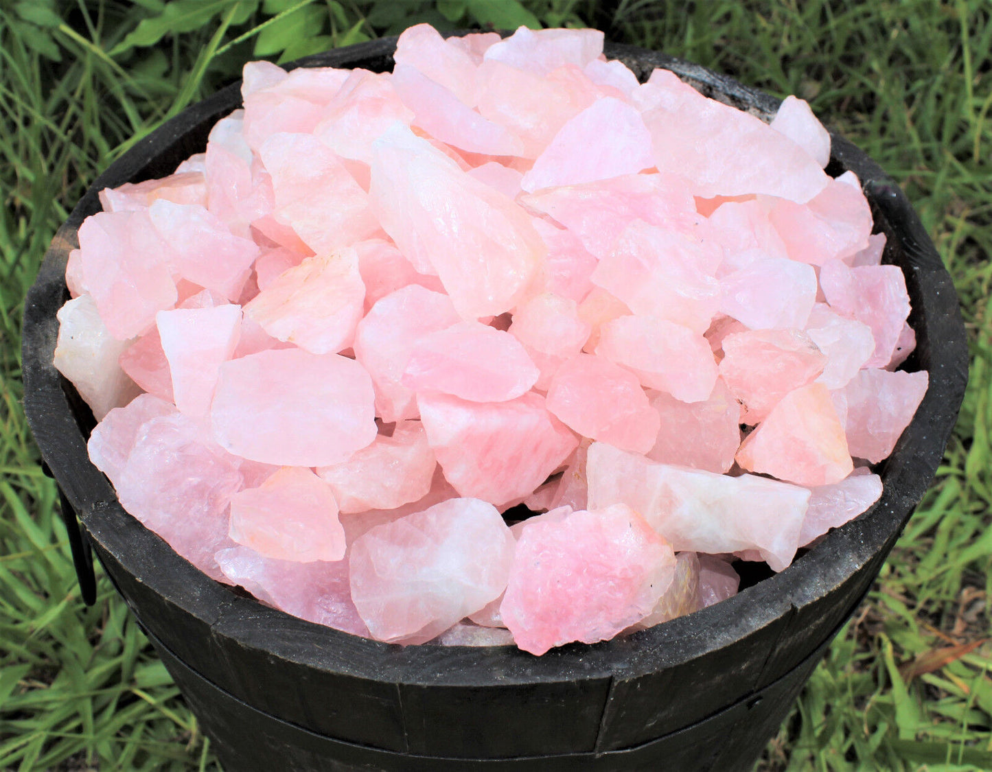 Single Large Rough Rose Quartz Crystal | 2"–3" Natural Raw Love Stone | Healing Specimen
