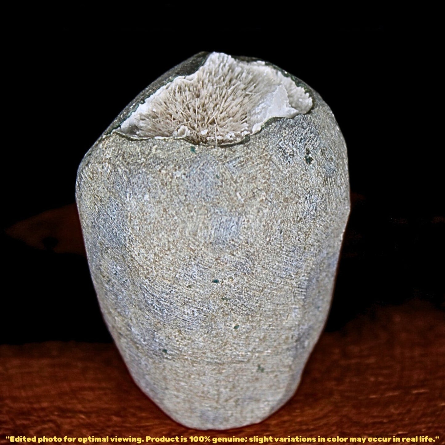 Raw Scolecite Geode 130g Chakra Healing Crystal Cluster from India