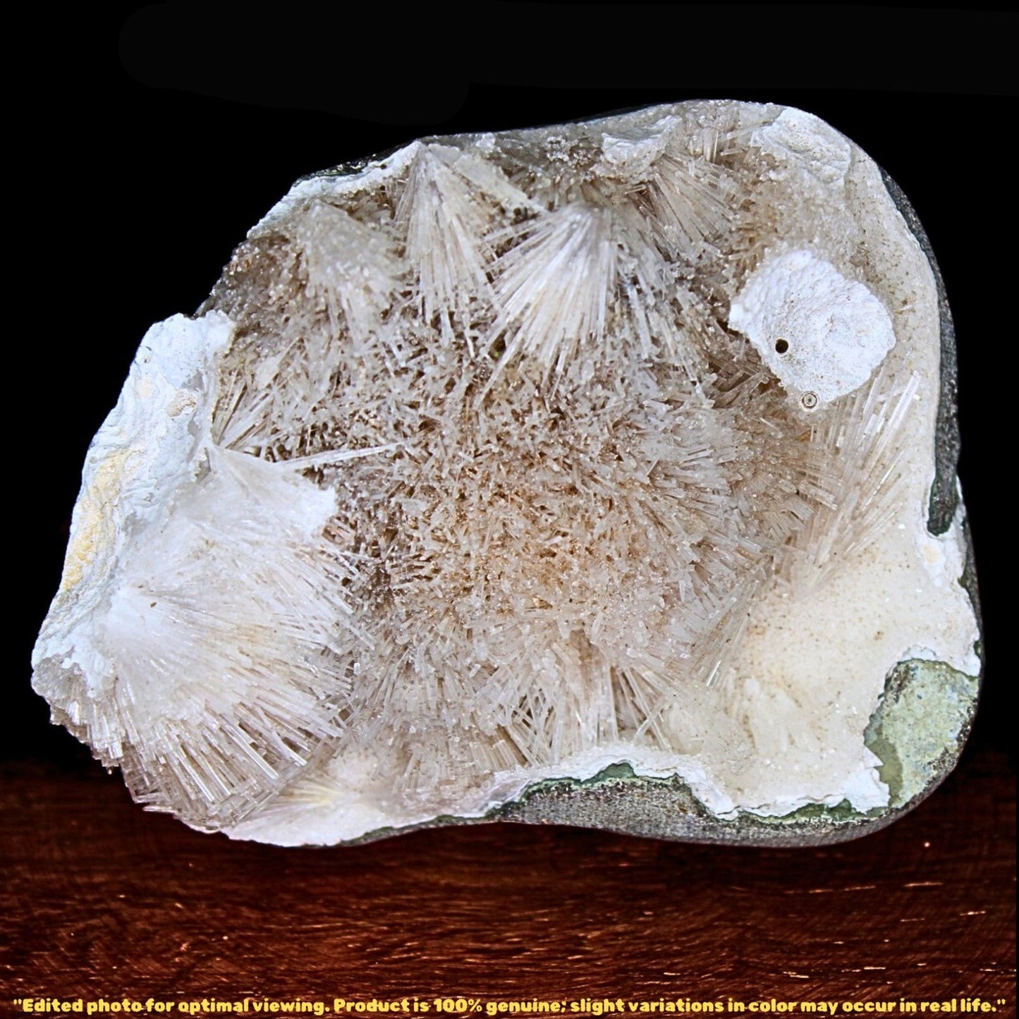 162g Scolecite Geode Natural Radiating Crystal Mineral Specimen India