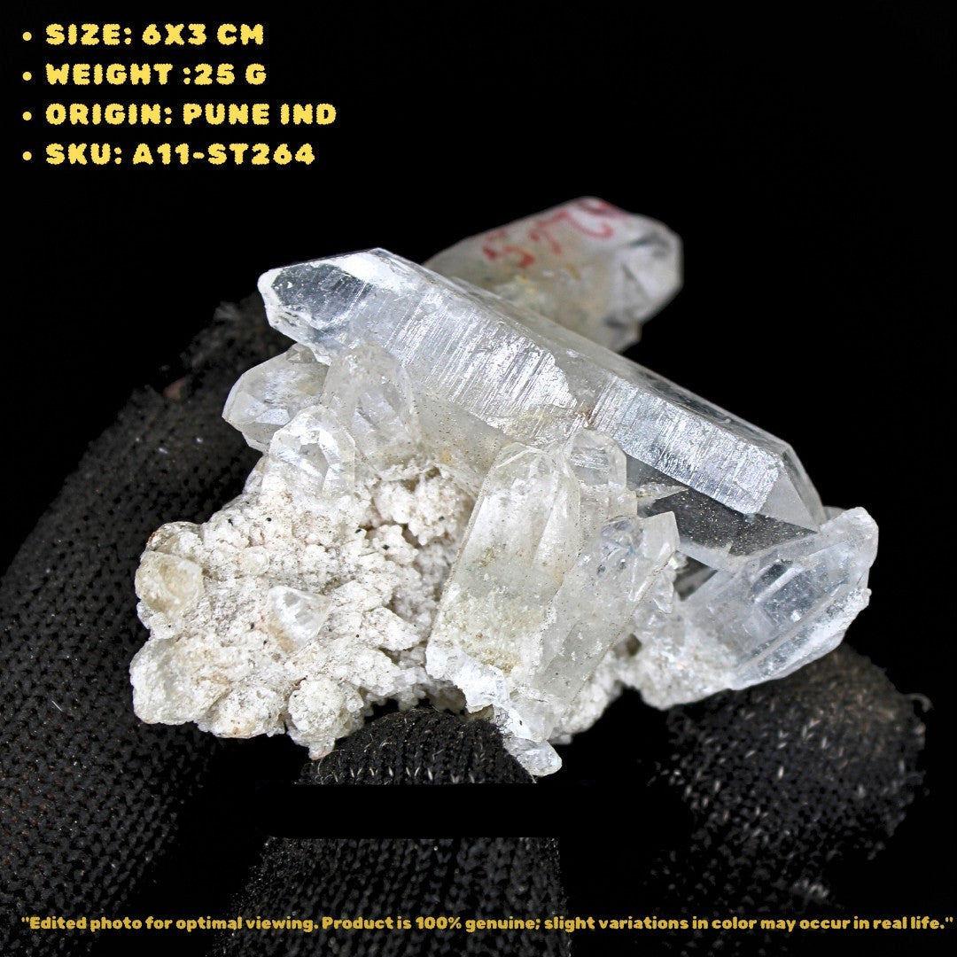 Natural Himalayan Quartz Cluster 25g | Mini Raw Specimen Crystal