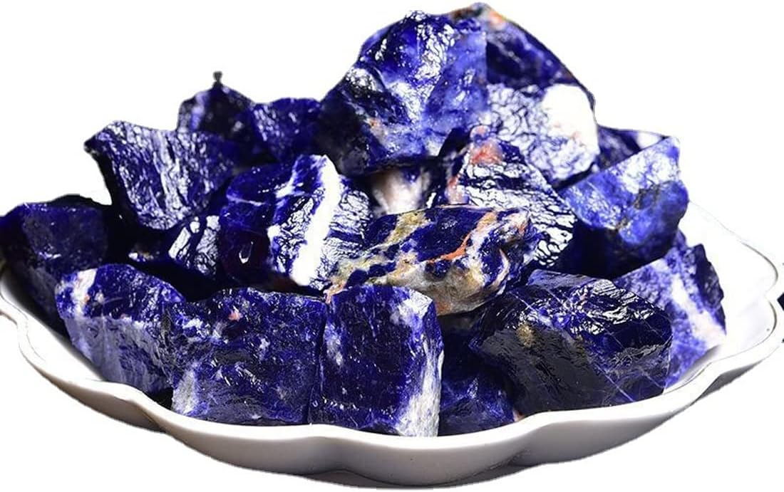 Deep Amethyst Raw Crystals, Large 1.25-2.0" Healing Crystals Natural Rough Stones Crystal for Tumbling, Cabbing, Fountain Rocks, Decoration, Polishing, Wire Wrapping, Wicca & Reiki