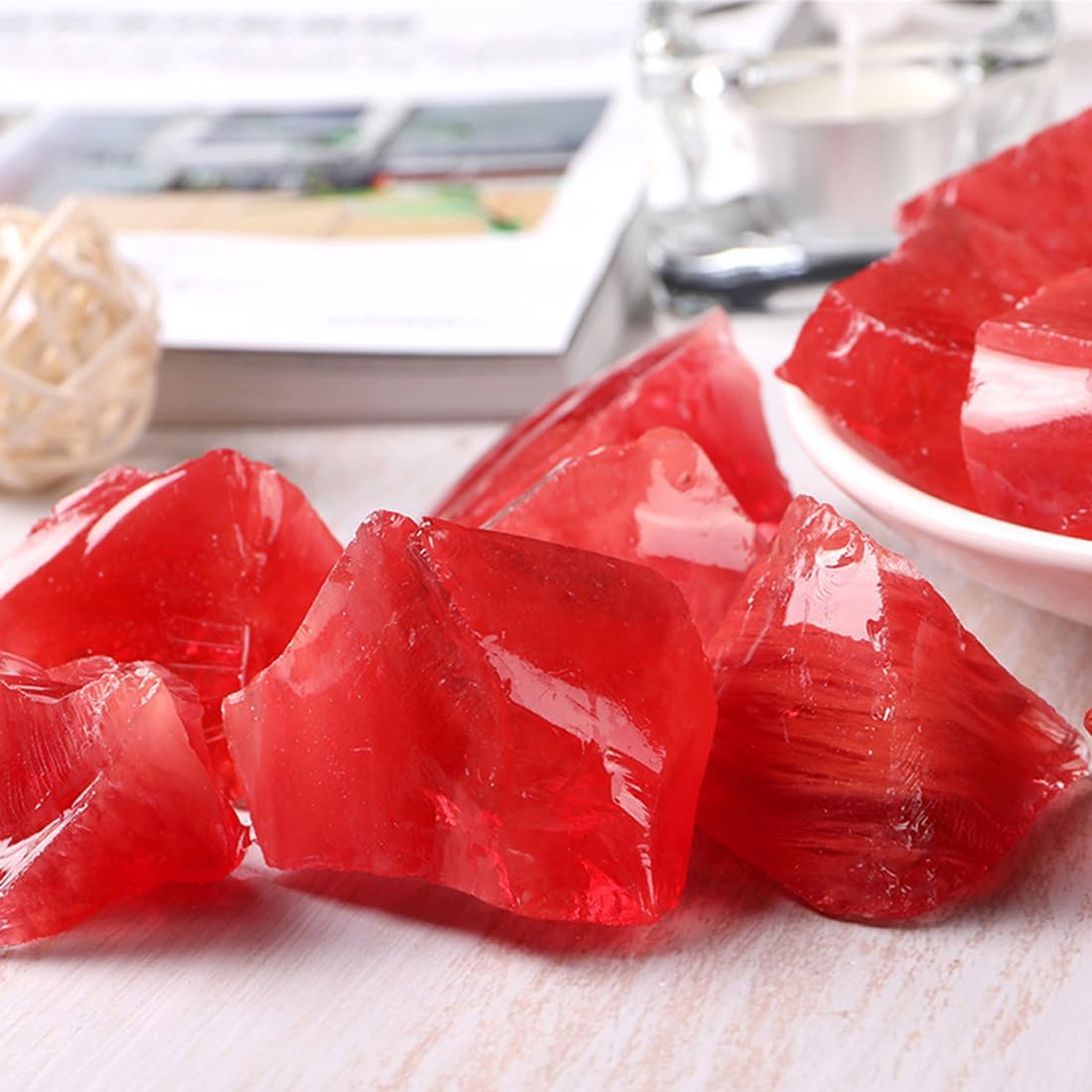 Deep Amethyst Raw Crystals, Large 1.25-2.0" Healing Crystals Natural Rough Stones Crystal for Tumbling, Cabbing, Fountain Rocks, Decoration, Polishing, Wire Wrapping, Wicca & Reiki