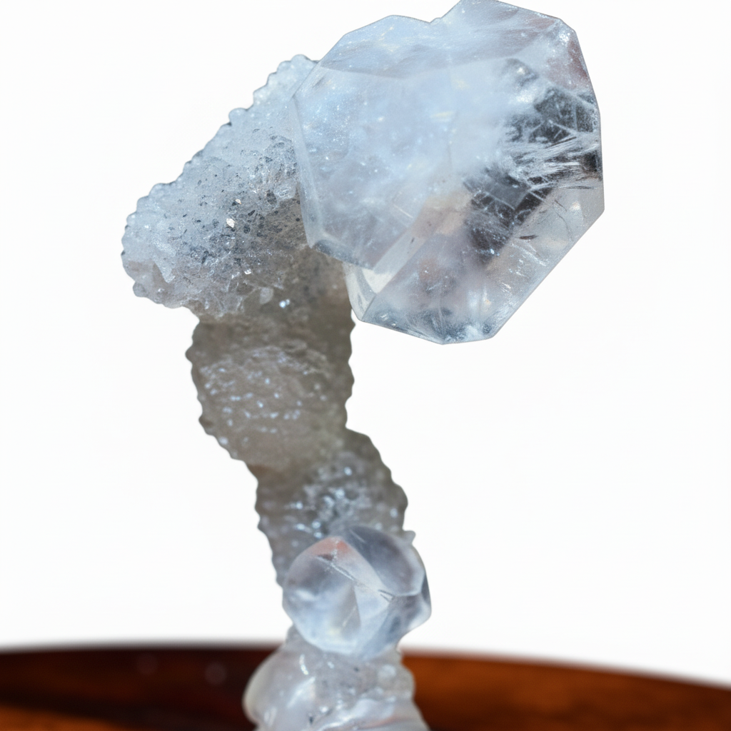 Green Apophyllite Crystal Cluster Tower 135g 6cm