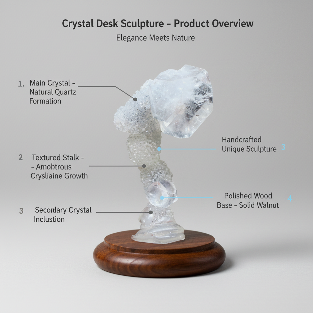 Green Apophyllite Crystal Cluster Tower 135g 6cm