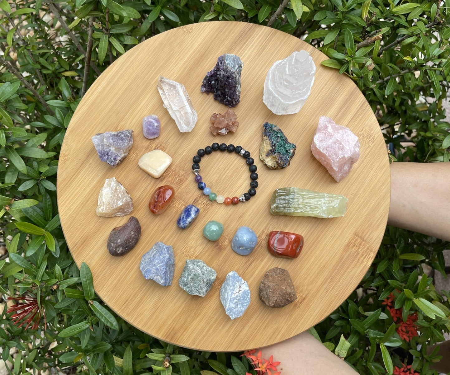 22pcs Premium Beginning Crystal Kit In Box, Crystals Gift Set!