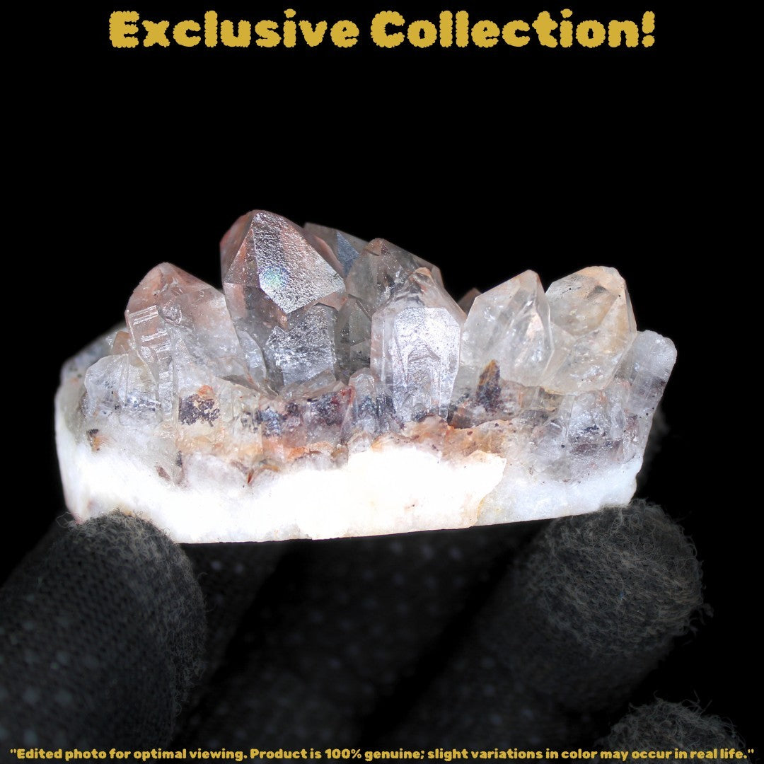 Phantom Quartz Cluster 68g 6x2cm Raw Healing Crystal Mineral from India