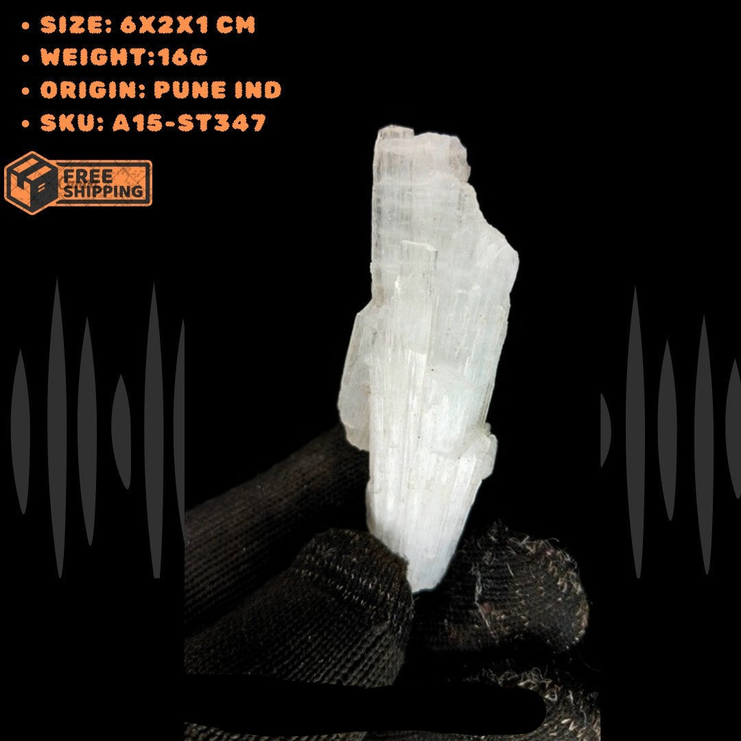 Scolecite Healing Crystal 16g Peace Relaxation Meditation Stone India