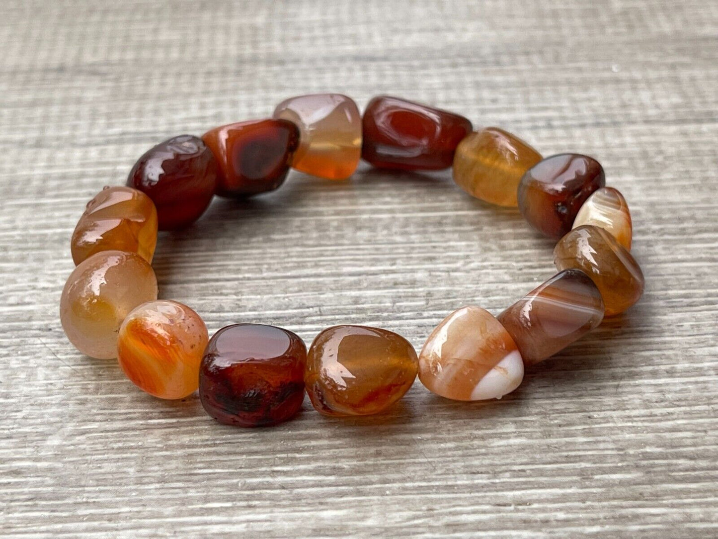 Wholesale Grade A++ Gemstone Nugget Bracelet, Choose from 18 Gemstone Types