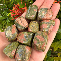 1/2 Lb Lot Tumbled Stones, 0.75-1.25" Crystal Healing Stones, Choose Stone Type