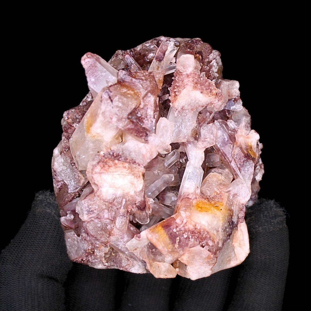 Phantom Quartz Crystal Cluster 318g 9x7 cm Natural Raw Healing Stone India