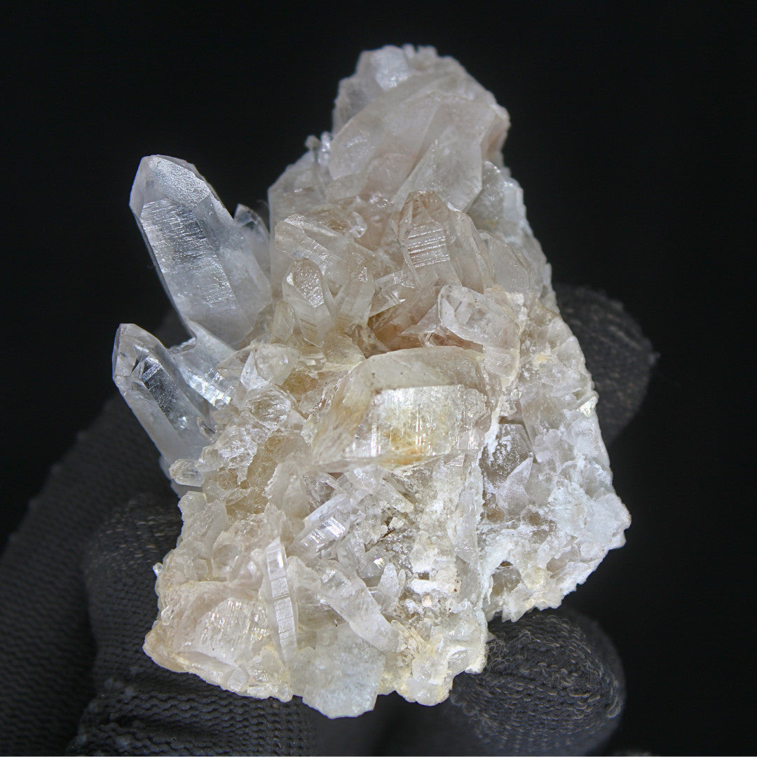 Natural Clear White Quartz Crystal 90g Transparent Mineral from India