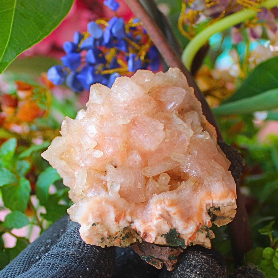 Rare 200g Natural Stilbite & Heulandite on Matrix Mineral Specimen India
