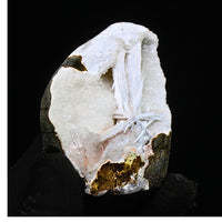 220g Scolecite Geode,Scolecite Spray In Geode Quartz Crystal, Rare Gemstone