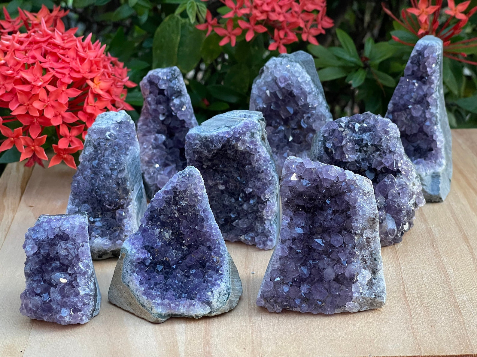 Small Uruguayan Amethyst Cluster, Amethyst Geode, Wholesale Bulk Lot