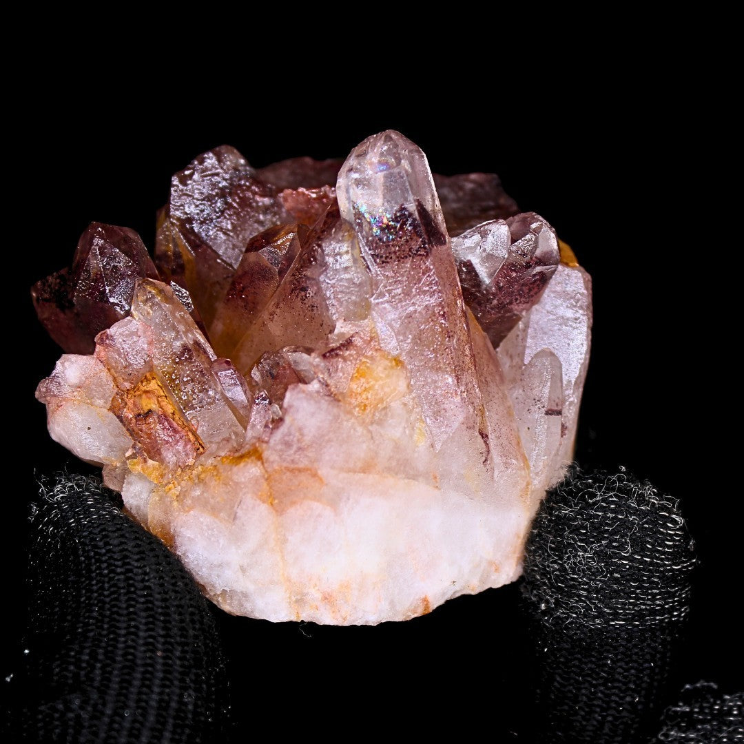 Phantom Clear Quartz Cluster 158g 6x6 cm Rare Growth Mineral from India